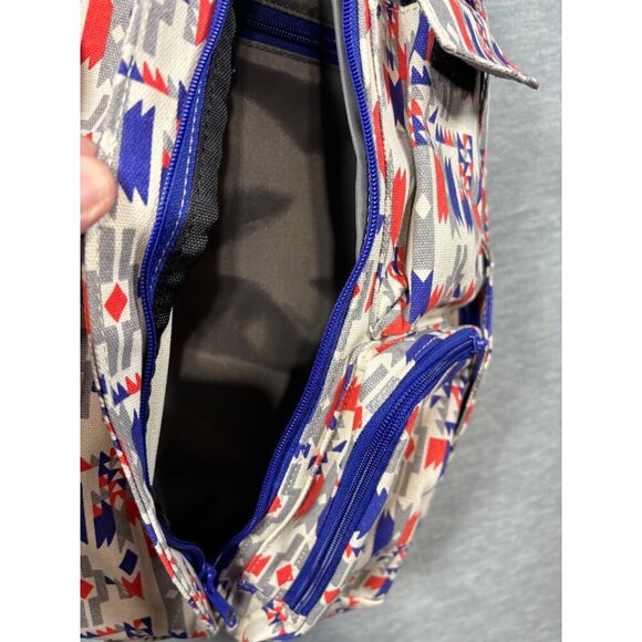 Kavu Rope Sling Bag Aztec Print Canvas Crossbody Backpack Adjustable‎ Strap - Picture 4 of 7